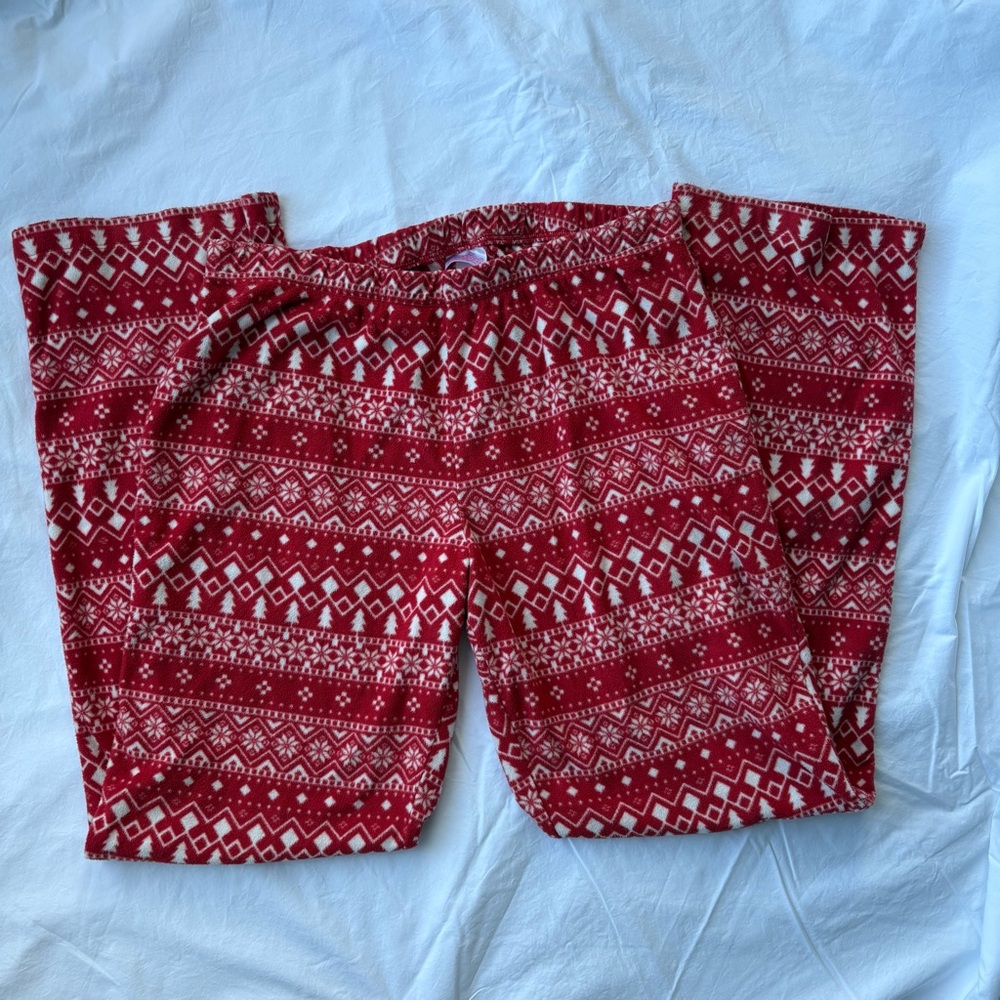Target Wondershop Women’s Holiday Fleece Pajama Pants Size M Red
